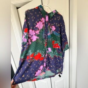 Free People oversized surf shirt
